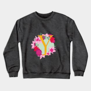 Monogram Y, Personalized Initial Crewneck Sweatshirt